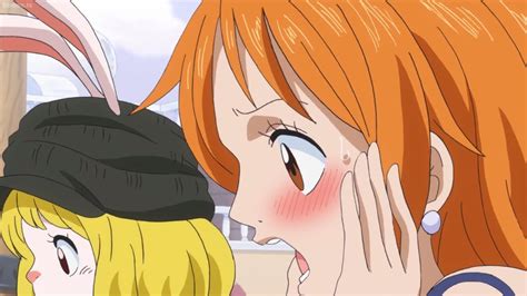 nami kiss|Nami Shocked Upon Seeing Luffy's First Kiss .